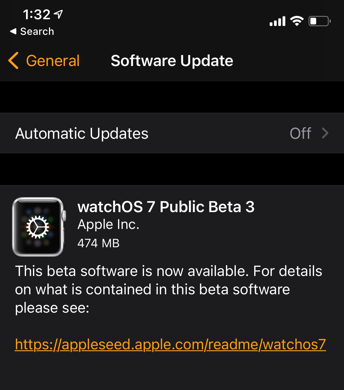 apple watch os public beta